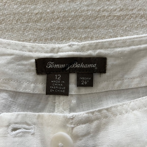 Tommy Bahama white linen pants size 12 - Picture 6 of 11